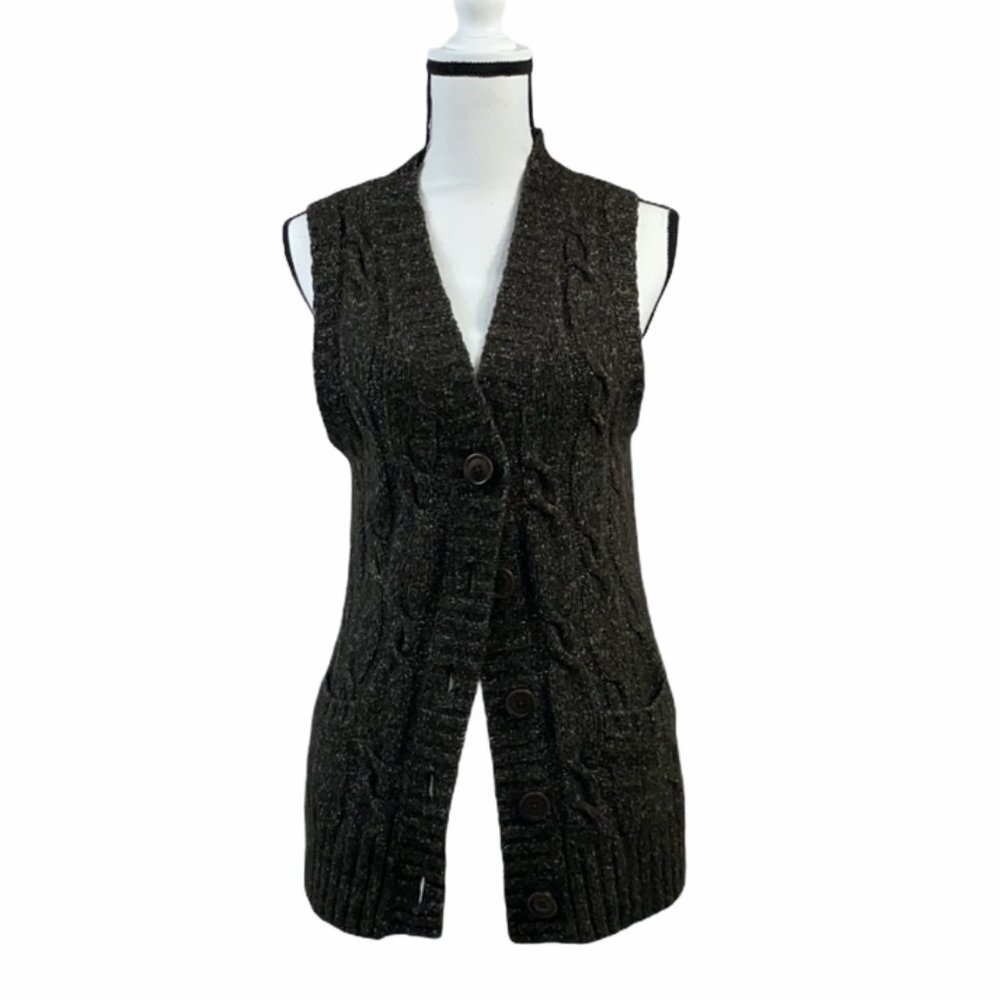LLBEAN- Fuzzy Knit Wool Vest